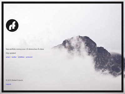 rf temporary page design minimal website