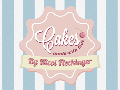 Cakes - Made with love draft identity logo