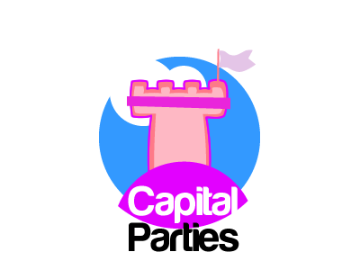 Capital parties Logo 1.1 bouncy castle logo party