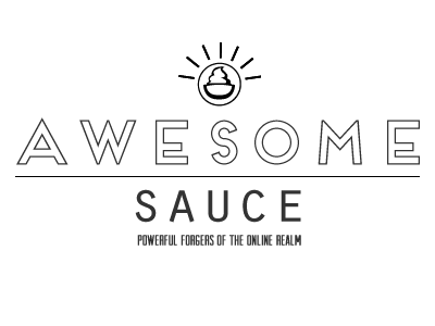 Awesome Sauce Logo agency awesome logo sauce web design