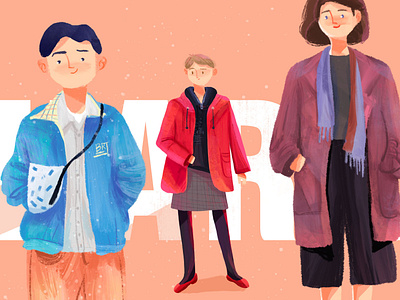 Character wear branding illustration ui ux 插图 设计