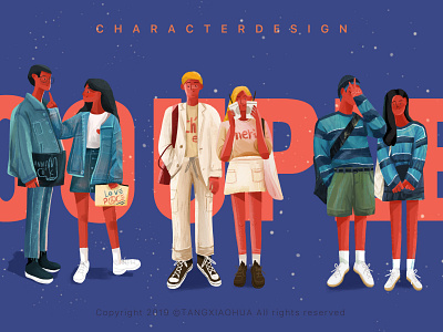 Happy Valentine's Day branding character characterdesign design fashion fashion illustration illustration ui 插图