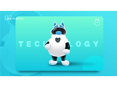 Ip-nengneng characterdesign design dog illustration intelligent mascot design robot ui ux