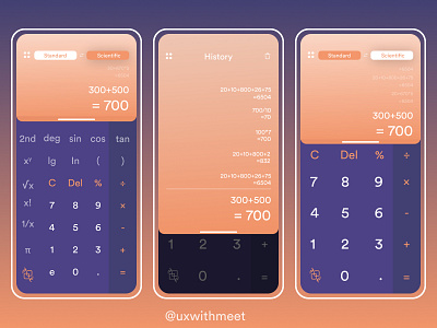 Calculator app appdesign calculator design designer dribbble ui uiux uiuxdesign uiuxdesigner