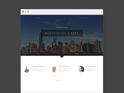 Skyhall - landing page