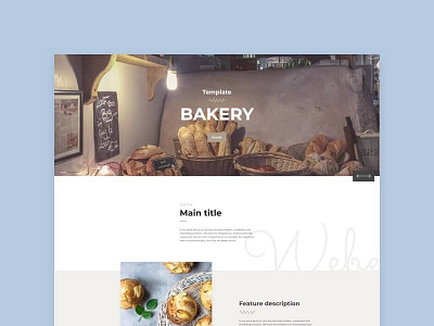 Bakery page bakery bakery page bakery site buy template create site page builder supra web site weber weber template