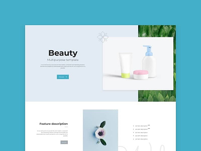 Beauty & SPA page beauty saloon site but template cosmetics site cosmetics template page builder spa and beauty spa site spa template weber