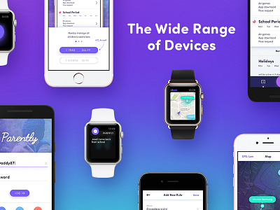 Parental app — devices android app apple application ios ui vibrant watch