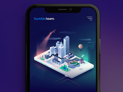 Humbleteam new website agency clean dark design illustrations portfolio studio ui ux