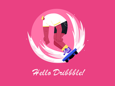 Hello Dribble illustration