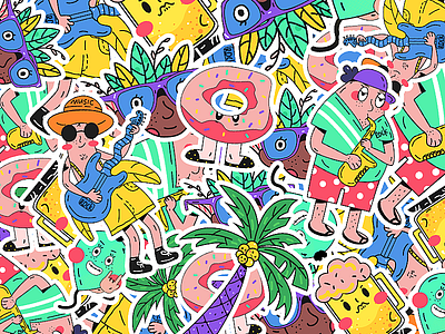 Summer Party！ illustration