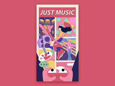 JUST MUSIC! illustration