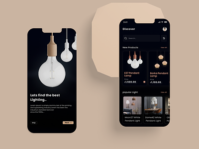 Best lighting apps app app design creative app dark app delivery app design ios lighting app lighting service luxury app modern app modern design ui ui design ui tols user experience user interface ux ux design ux tols