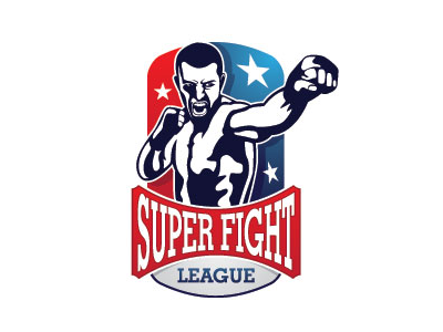 Sfl Super fight league logo boxing fight kickboxing league logo sport sports