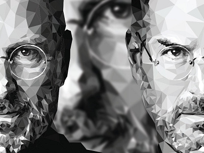 Low Polygon Steve Jobs Illustration