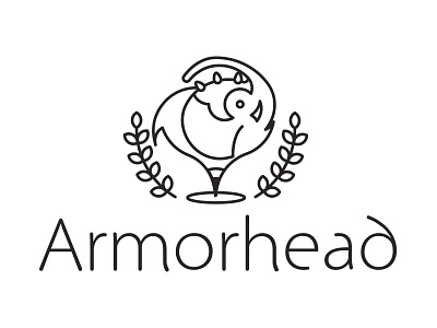 Armorhead Logo armorhead elephant floral logo