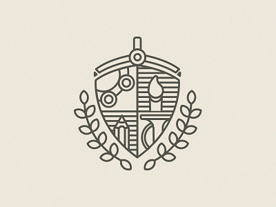 Armorhead Logo Option 3 armorhead creative crest logo shield simple