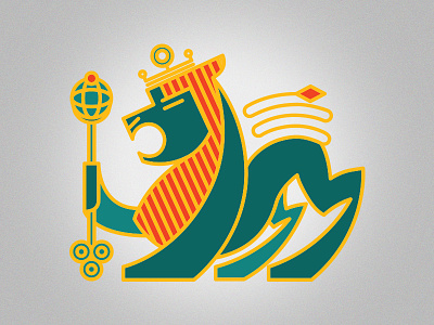 Lion logo Icon bank financial financial institute financial logo gold green icon lion logo royal