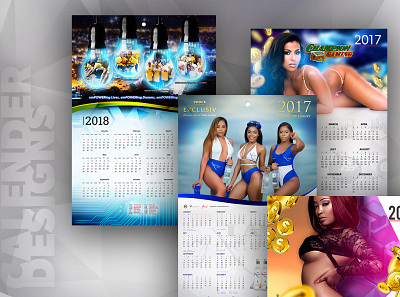 Champion Gaming, Exclusiv Beverages, JPPC Calender Design calender design graphic design marketing