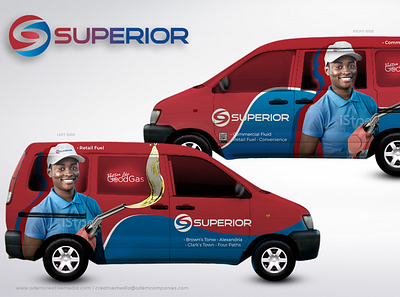 Superior Gas Company - Vehicle Wrap branding design graphic design