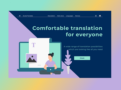 Zundo Translate branding graphic design ui