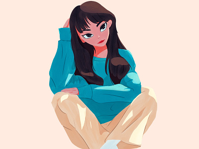 girl-1 design illustration