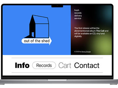 Out Of The Shed brand logo responsive ui webdesign website