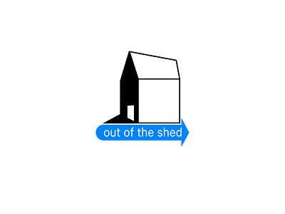 Out Of The Shed Logo brand design illustration logo