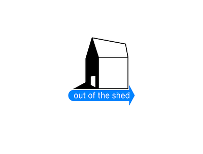 Out Of The Shed Logo brand design illustration logo