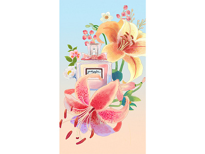 Coco perfume illustration illustration illustration art