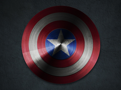 Captain America Shield illustration pixelmator