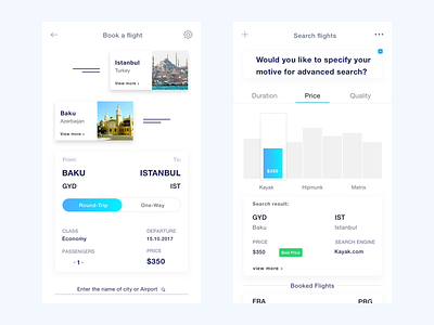 Flight App app booking flight price