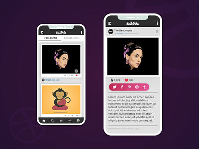 Day 10: Social Share app concept dailyui design dribbble interface iphonex mobile social share ui ux