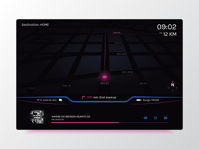 Day 020 Location Tracker black dark design interface location tracker ui ux web