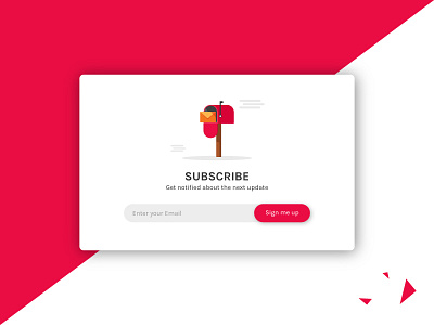 Subscribe UI dailyui design interface letter signup subscribe ui ux web