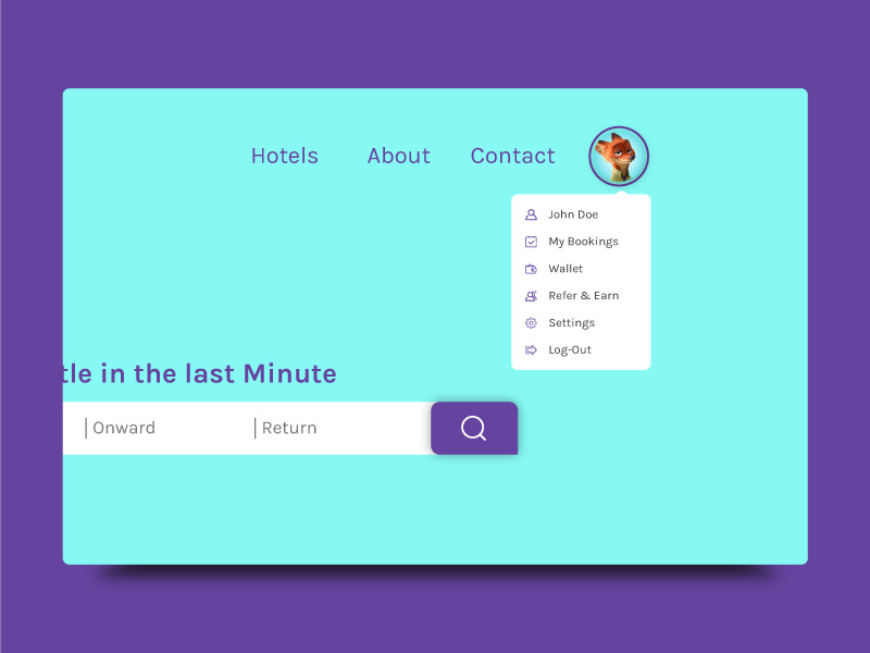 Dropdown rebound booking web ux ui dropdown interface design