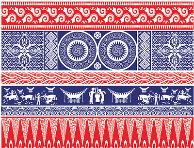 This is a traditional Toraja batik motif design art batik batik pattern branding design fabric fashion flat graphic design illustration pattern printing screen printing toraja batik traditional traditional batik vector