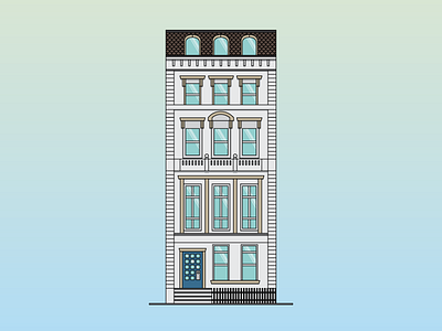 Town House house illustration study town vector