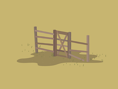 Gate dirt fence field gate grass mud path wood