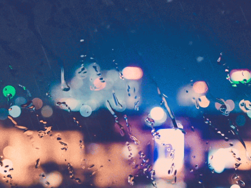 Rainy Night drip drizzle lights night rain water window