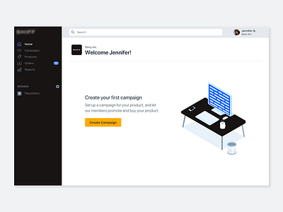 Influencer Platform Empty State