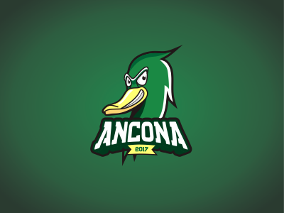 Ancona ancona duck logo mascot