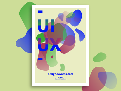 design @ sovanta blue design gradient ik multiply poster trendy typo ui ux