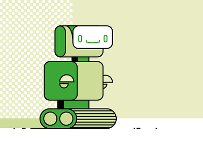 010101001001001001 adorable ai cute flat green icon illustration line lineart mech robot technic