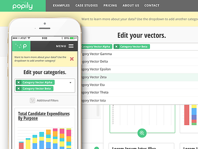 Popily.com Design System responsive ui web design