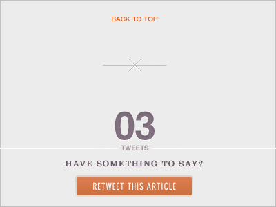 The End Is The Beginning article orange purple tweet webdesign