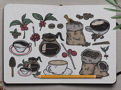 Hand-Drawn Coffee Graphics