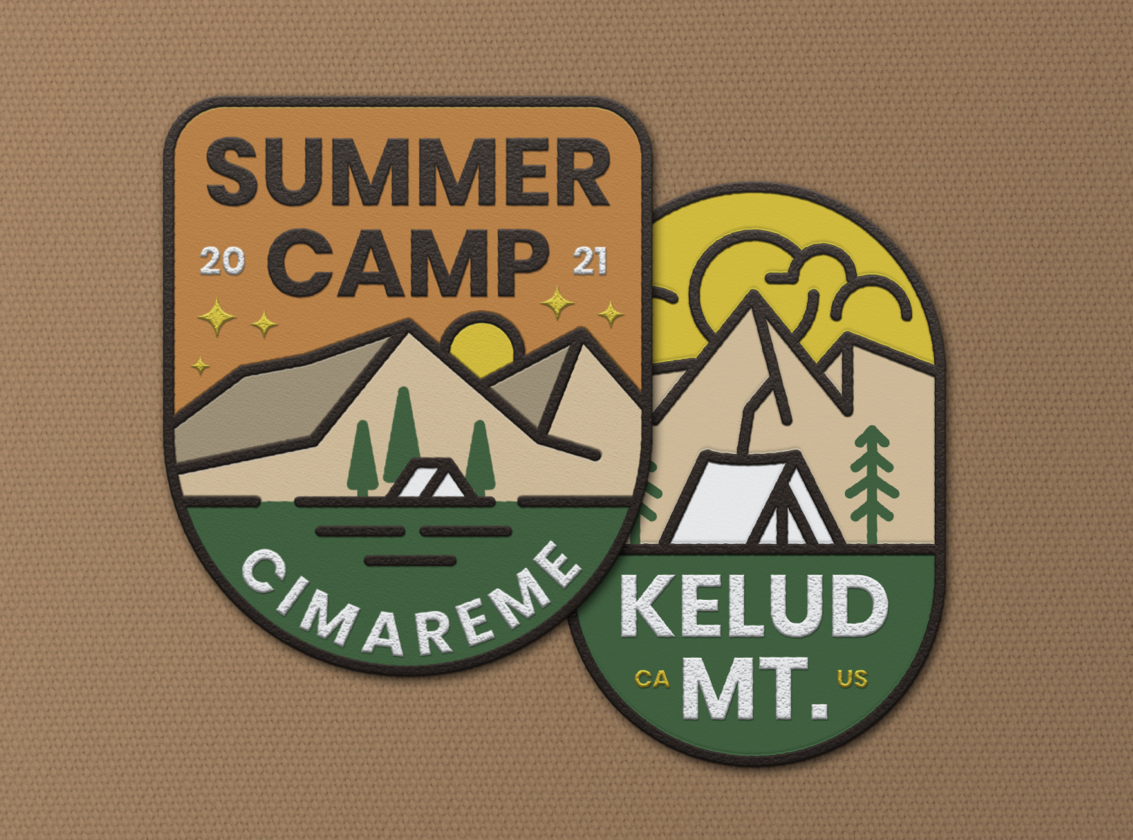 Summer Camp Patches by Dordar Laboratory on Dribbble