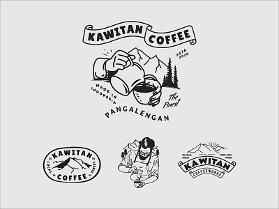 Kawitan Coffee Badge Logo Concept