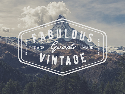 Vintage Goods adventure badge camp culture folk hipster logo nature retro summer vintage